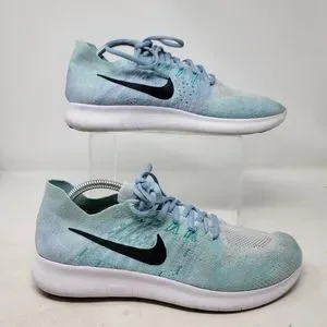 Womens nike free hot sale rn flyknit 2017 blue
